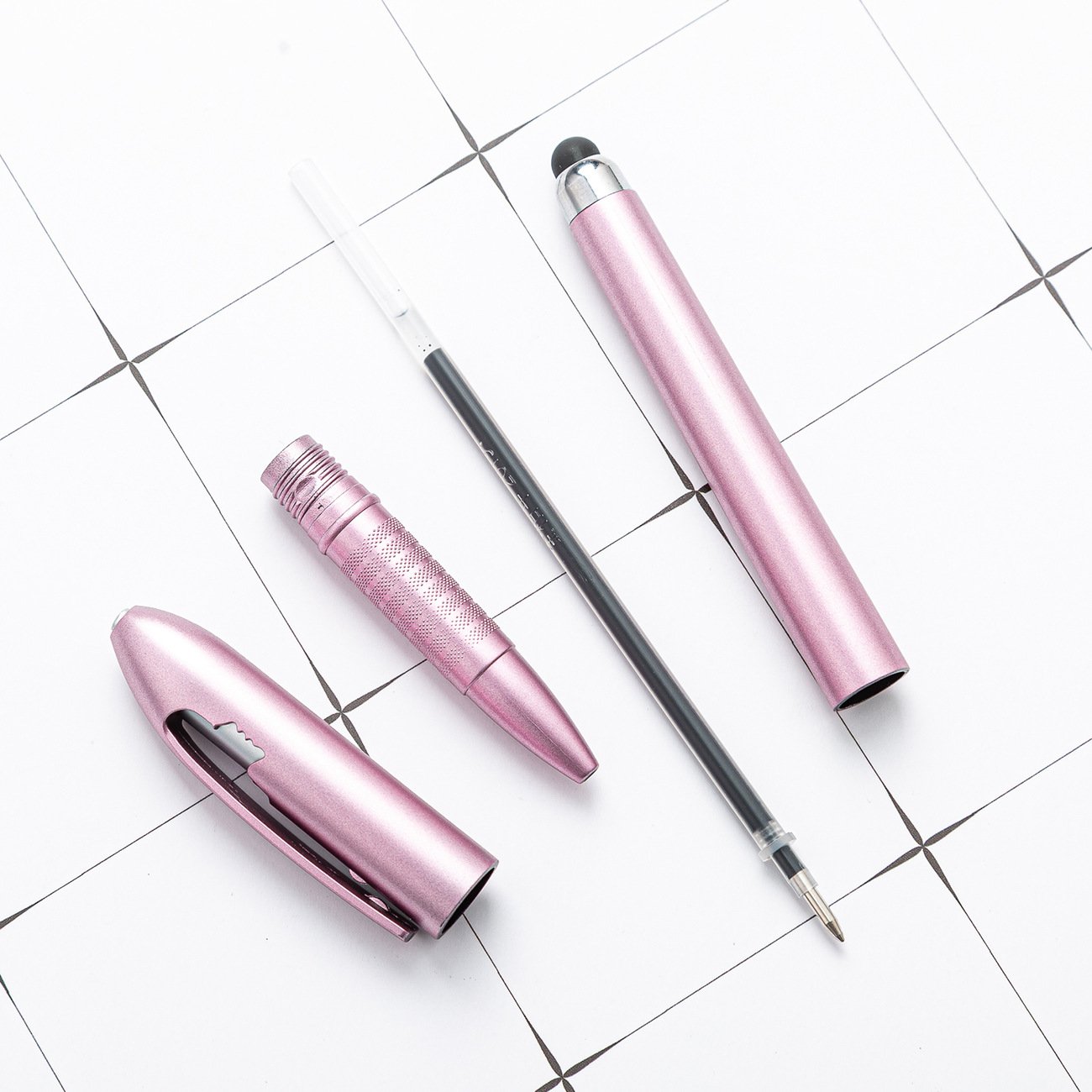 Factory Hot Selling Touch Pen Custom LOGO Metal Stylus Pen Soft Ballpoint Pen Laser Engraving LOGO for Promotion Gift