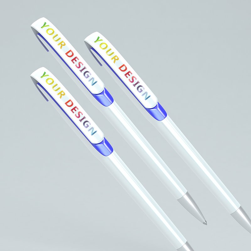 Wholesale ballpoint pen customized Logo white Sublimation pendiy heat transfer blank ballpoint Pen Blank with full print pen003