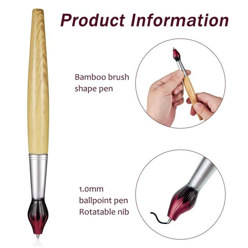 MEGA Novelty Design Promotional Retractable Brush Shaped Ballpoint Pen for Art museum and School Stationery with custom logo
