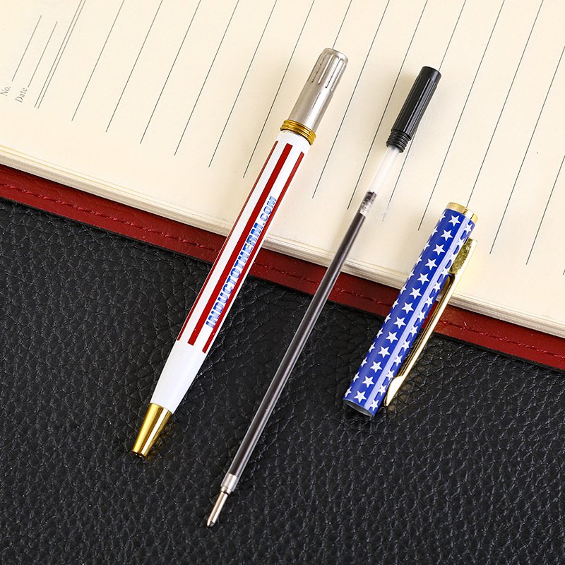 Factory supply metal ballpoint pen American flag gift pen Eagle Statue of Liberty Modelling of the pen