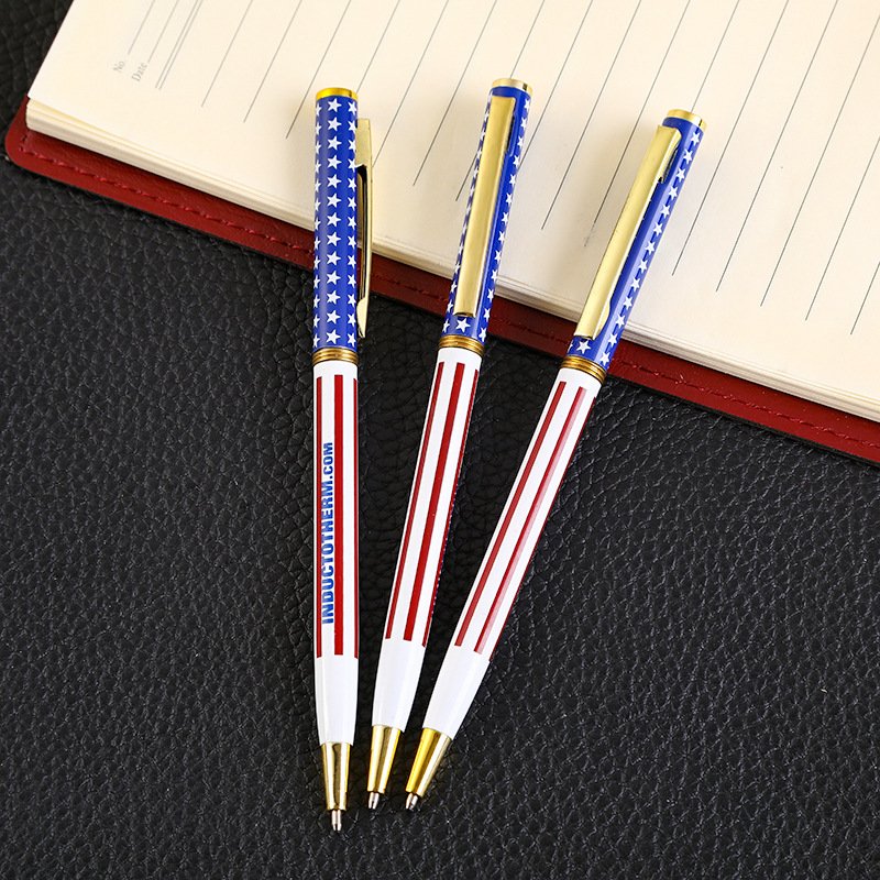 Factory supply metal ballpoint pen American flag gift pen Eagle Statue of Liberty Modelling of the pen