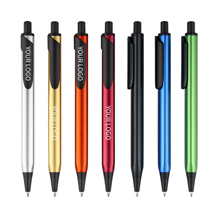 Metallic Stylish Style Comfortable Handle Metal Ballpoint Pen With Custom Logo For School And Office Use
