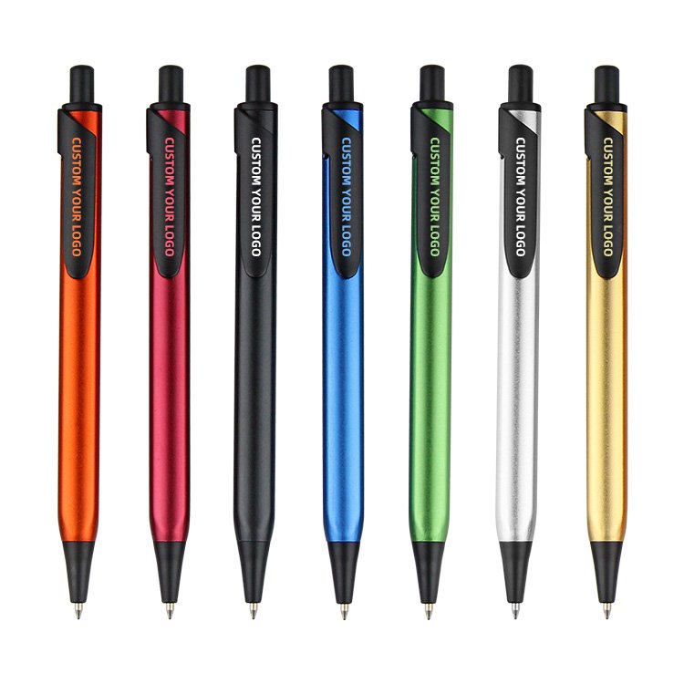 Metallic Stylish Style Comfortable Handle Metal Ballpoint Pen With Custom Logo For School And Office Use