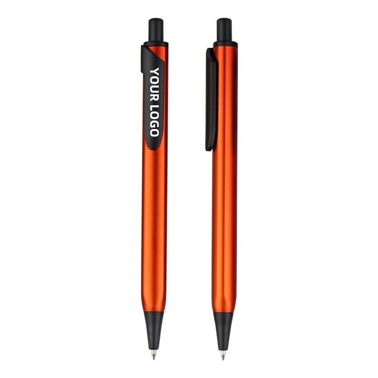 Metallic Stylish Style Comfortable Handle Metal Ballpoint Pen With Custom Logo For School And Office Use