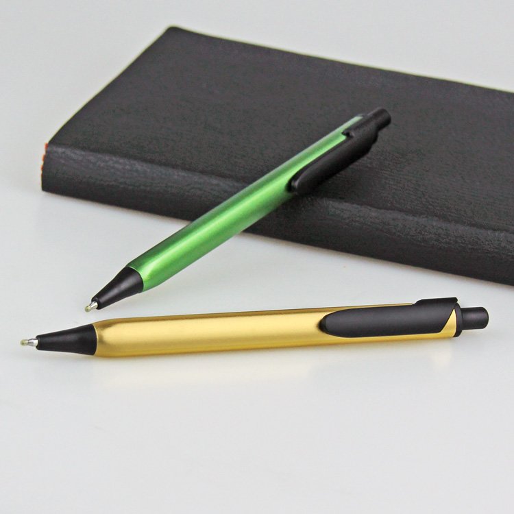 Metallic Stylish Style Comfortable Handle Metal Ballpoint Pen With Custom Logo For School And Office Use