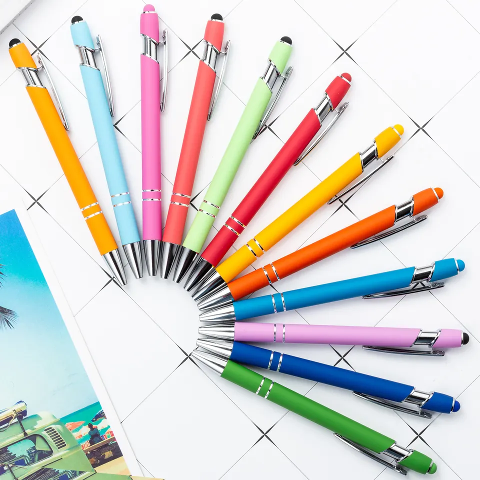 Custom Recycled Plastic Ballpoint Pens With Logo Advertising cute Ballpen Wood Ballpoint Pen With Logo printed