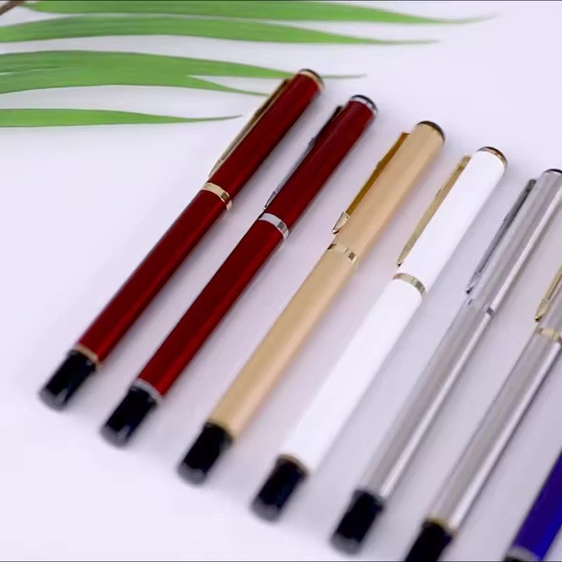 Hot Selling Custom Logo Metal Business Pen Portable Ballpoint Pen for School and Office Novelty Advertising Gift 0.7 mm Writing