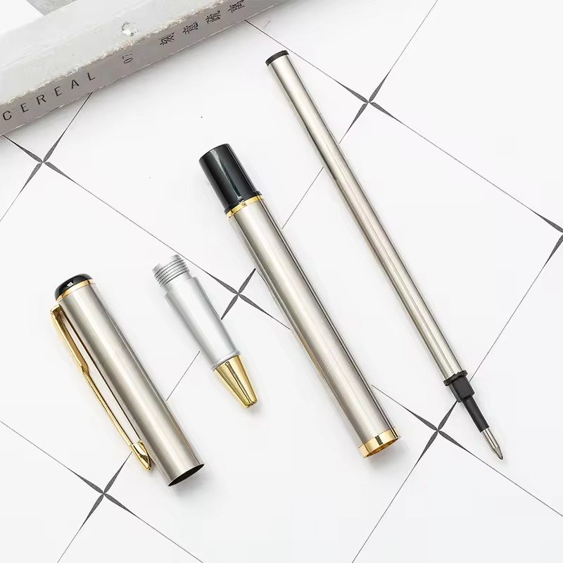 Hot Selling Custom Logo Metal Business Pen Portable Ballpoint Pen for School and Office Novelty Advertising Gift 0.7 mm Writing