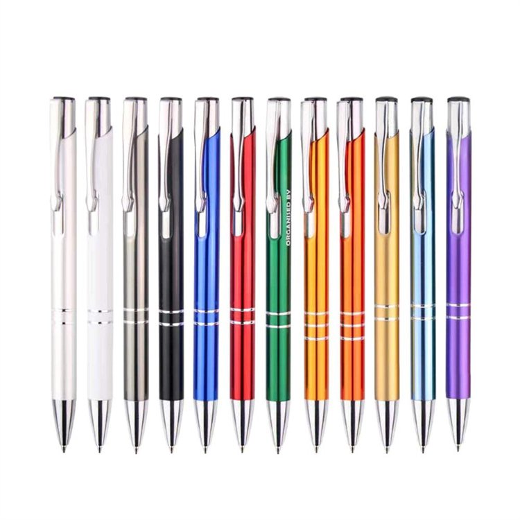 Luxury Promotional Metal Ball Pen With Logo Customized Advertising Ballpoint Pen Engraving Personalized Gift Metal Ball Pens