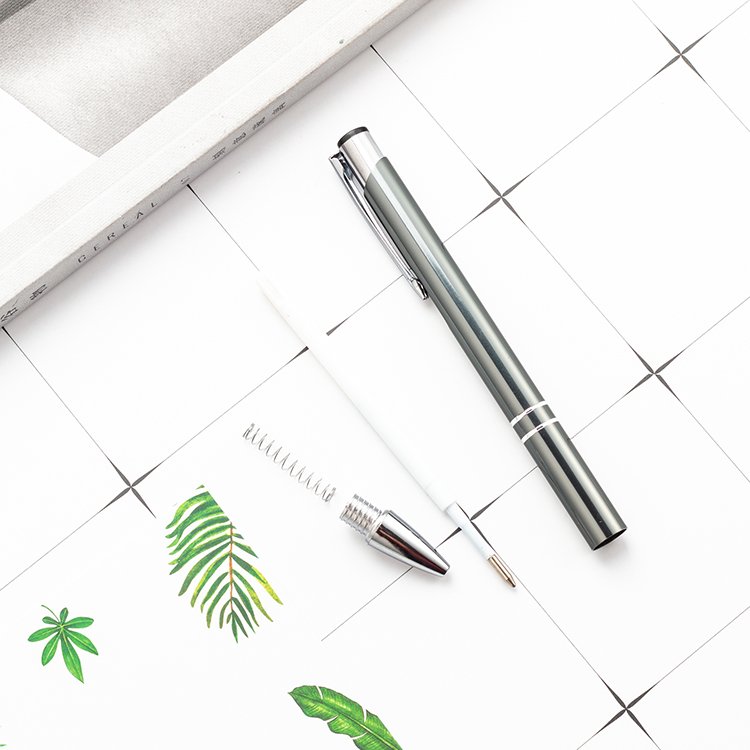 JH Cheap Advertising Aluminum Pen Ballpoint Custom Logo Metal Pen For Promotion