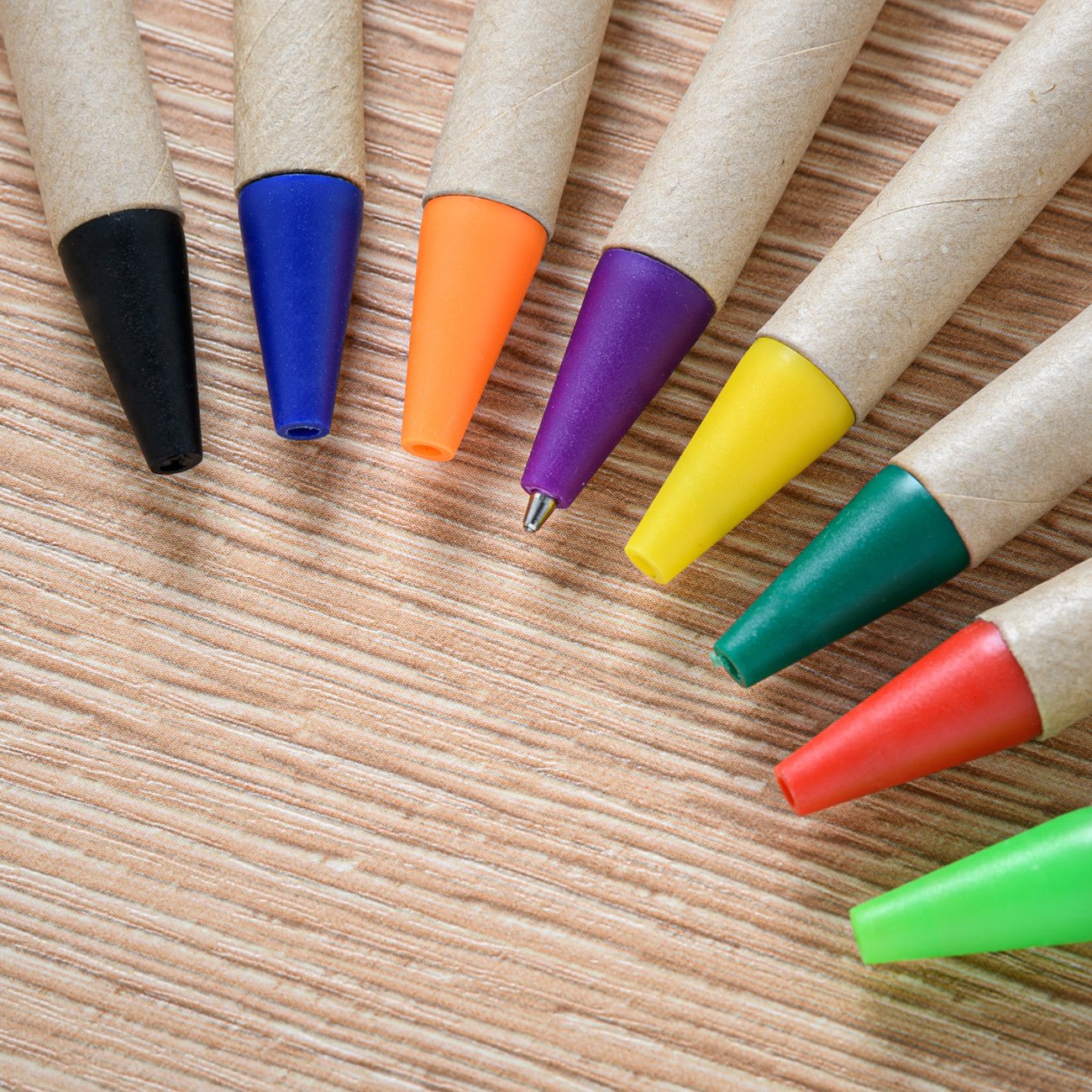 Promotional Customized Eco-Friendly Recycled Paper Ball Pens Cheap Logo 1.0mm Writing Width Plastic Material