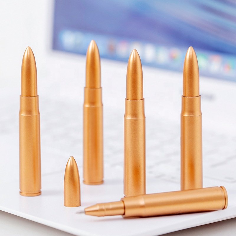 Wholesale novelty kids gifts promotional creative bullet shape ball pen