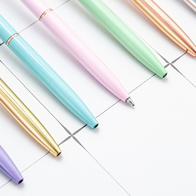 Hot Sale Metal Rose Gold Silver Body Color Imprinted Logo Custom Crystal Pen