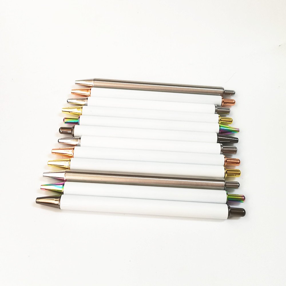 Uvdtf Sticker uv dtf transfer Metal Heat Transfer Sublimation White Ballpoint Pen Blank for pen wrap