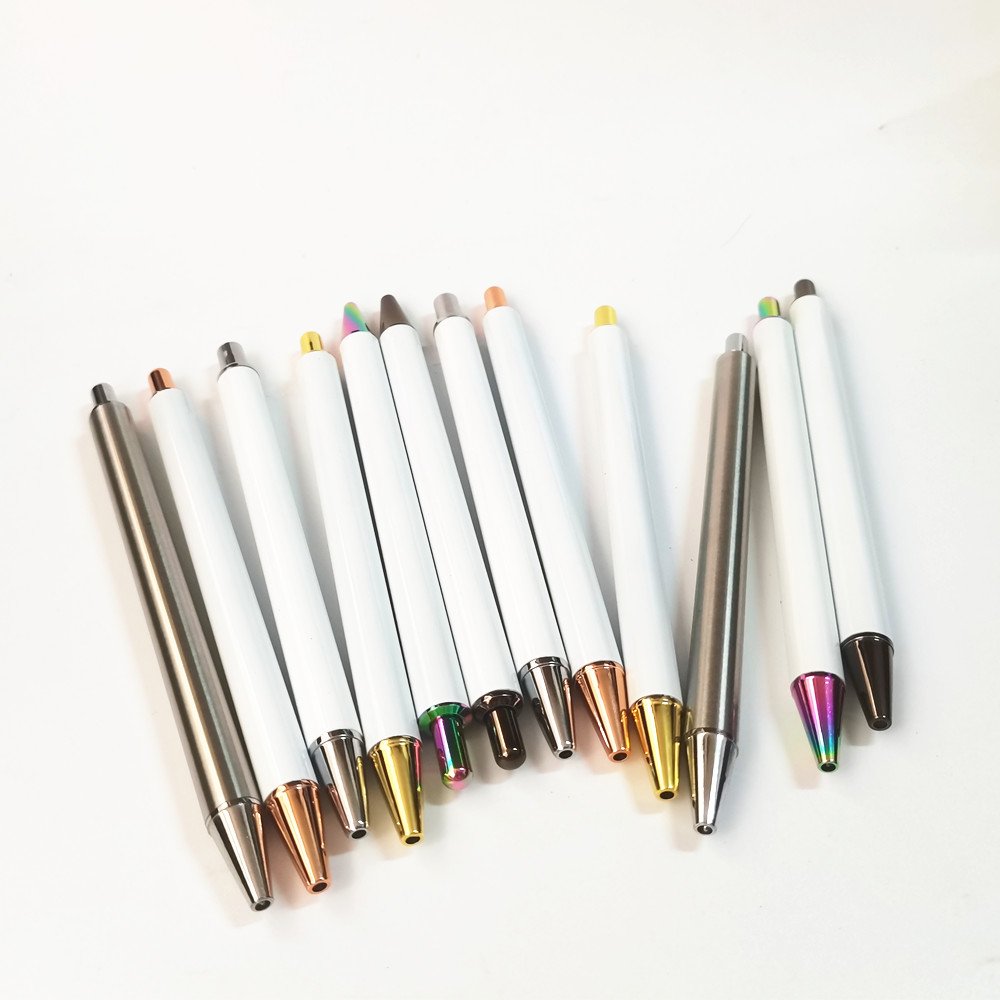 Uvdtf Sticker uv dtf transfer Metal Heat Transfer Sublimation White Ballpoint Pen Blank for pen wrap