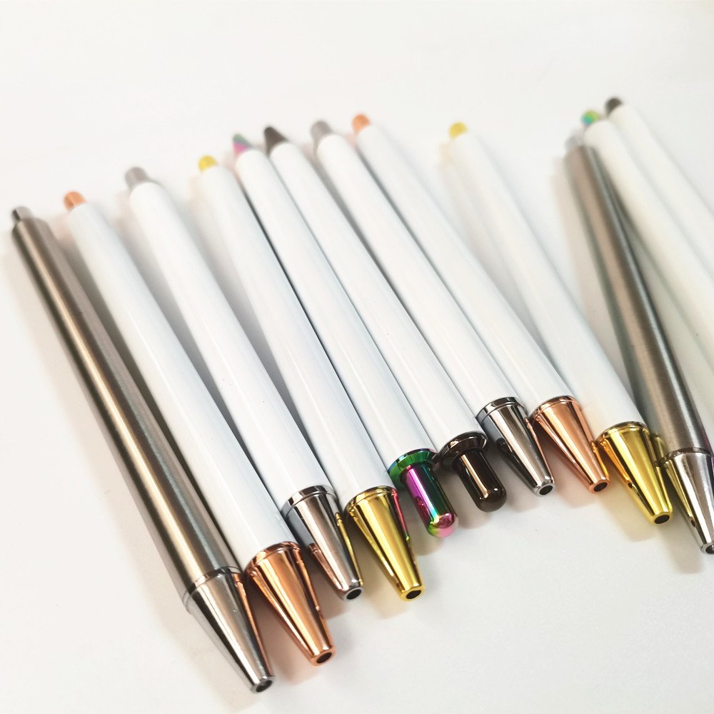 Uvdtf Sticker uv dtf transfer Metal Heat Transfer Sublimation White Ballpoint Pen Blank for pen wrap