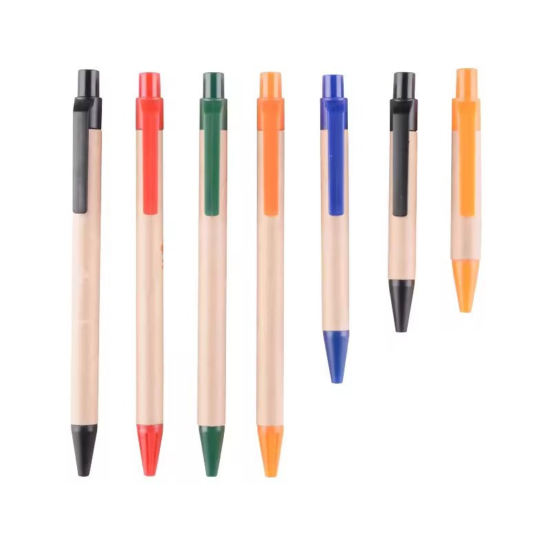 Wholesale bulk cheap ECO Friendly pen Promotional gift Paper Ballpoint Pens With Custom Logo