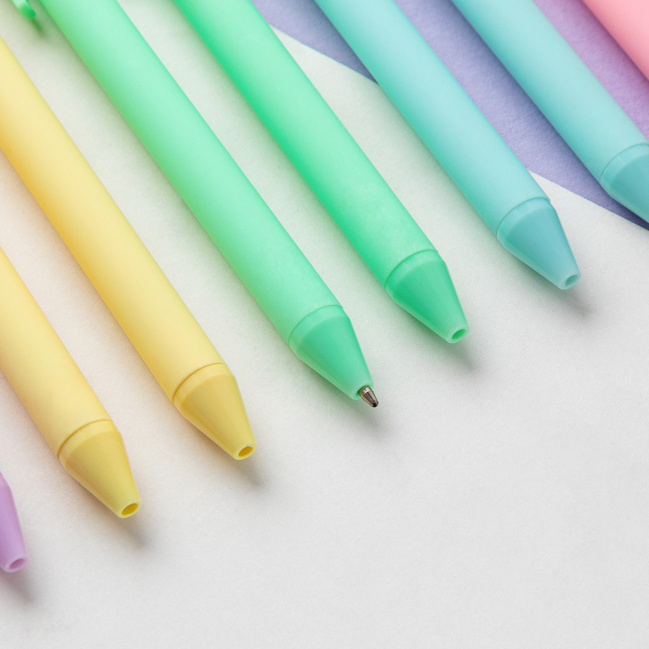 X923-1 0.5MM Candy Color Student Multi-color Plastic Office Pen Girls School Ballpoint Pens 518