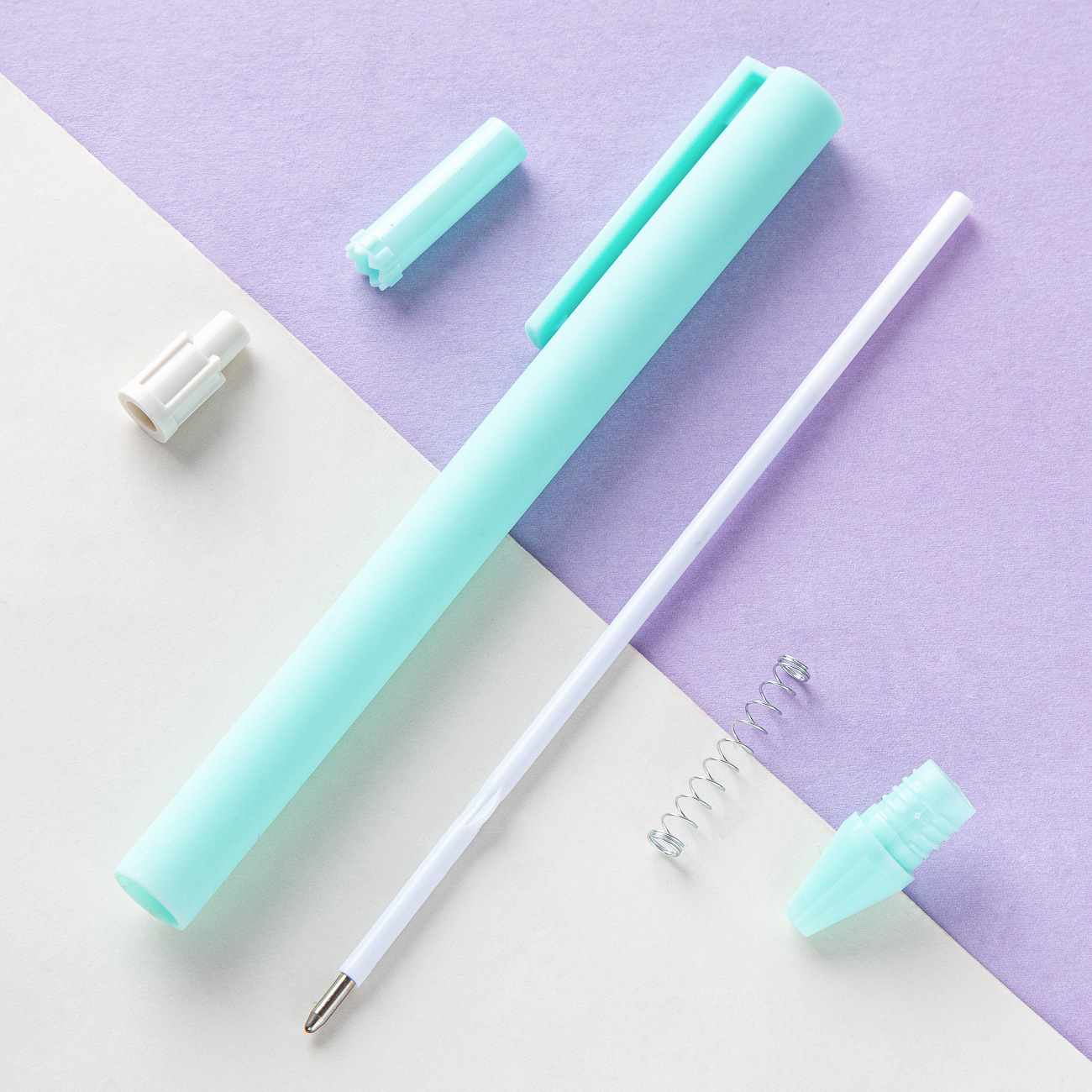 X923-1 0.5MM Candy Color Student Multi-color Plastic Office Pen Girls School Ballpoint Pens 518