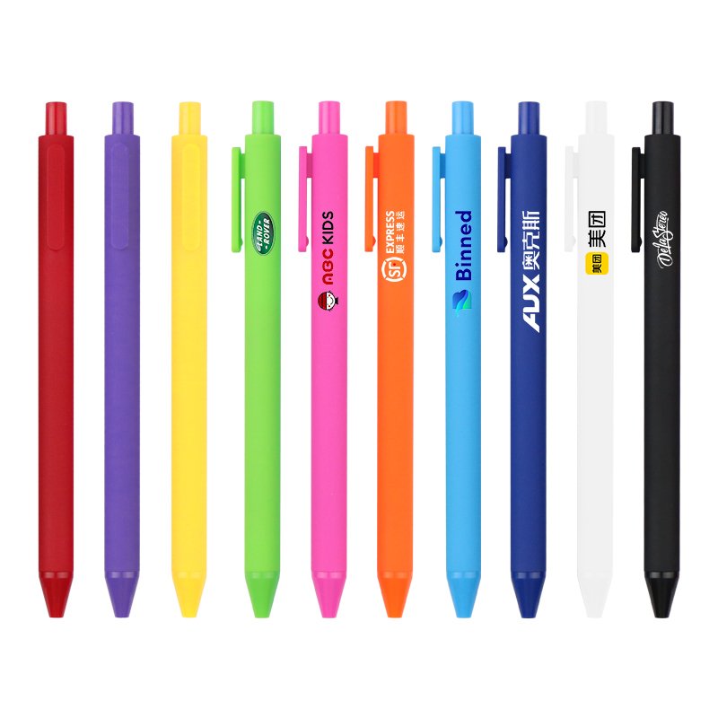 Multicolor Promotion Office School Student Gel Ink Pen 0.5mm Ballpoint Pen with Click Function Gift for Students