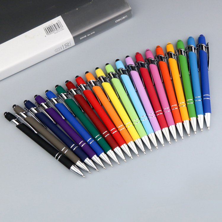 Hot selling metal ballpoint pen stylus promotional advertising Custom Logo Cheap Ballpoint Pens Metal