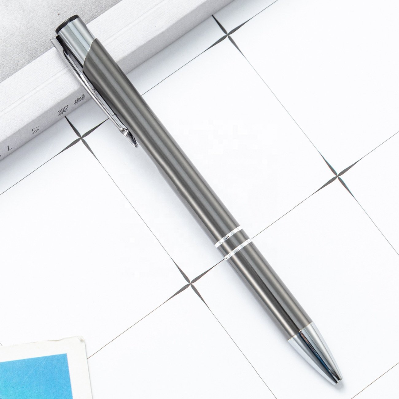 High Quality Customized Push Ball Pen metal press ballpoint pen for student office