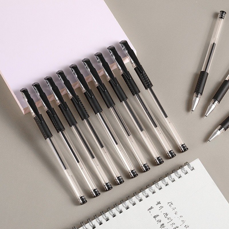 School Stationery Supplies Ballpoint Pen Office Neutral Pen Logo Design Student Stationery Water based Signature Pen Wholesale