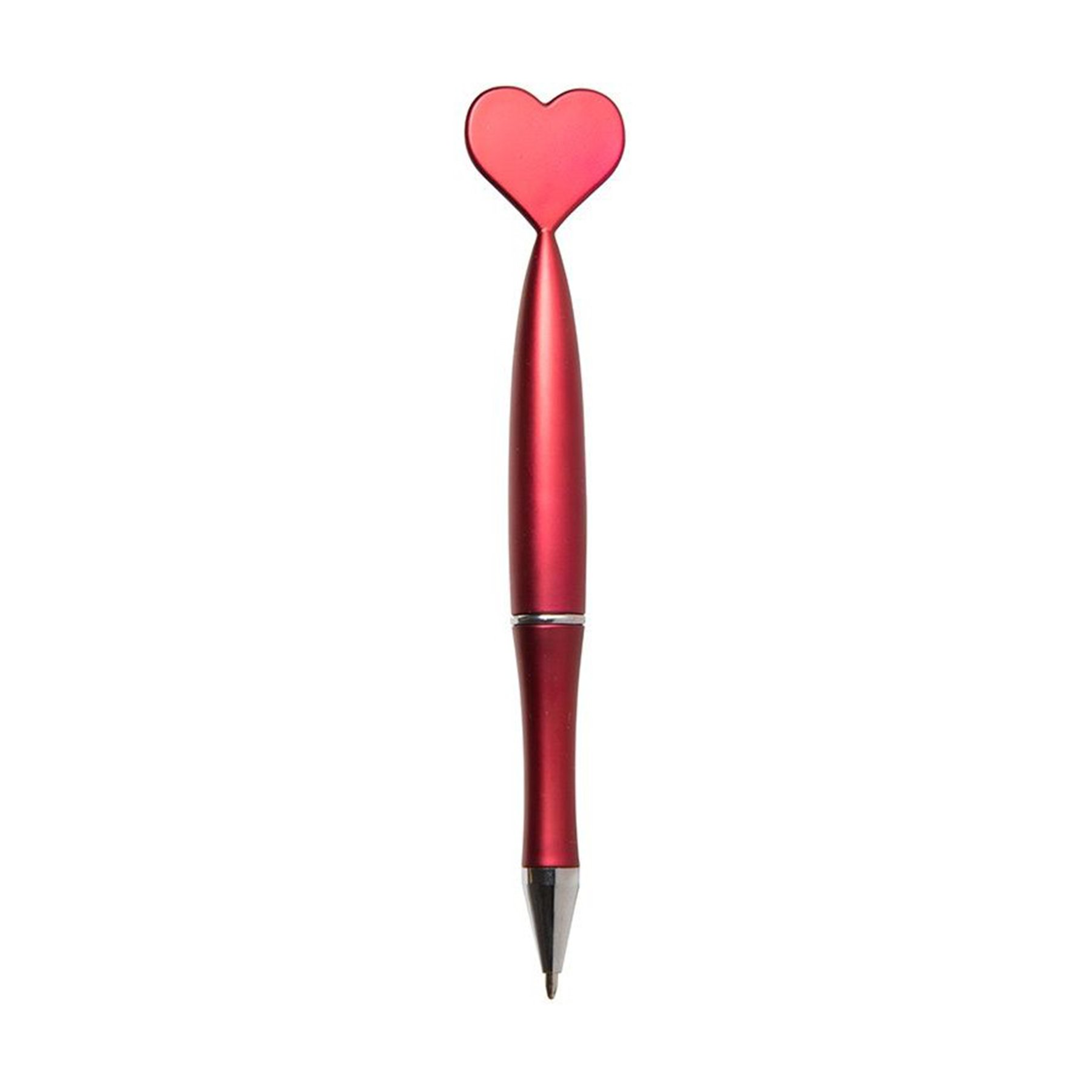 Custom Logo Printed Wholesale Heart Shaped Ballpoint Pen Creative Plastic Ball Pen Cute Twist Advertising Pen