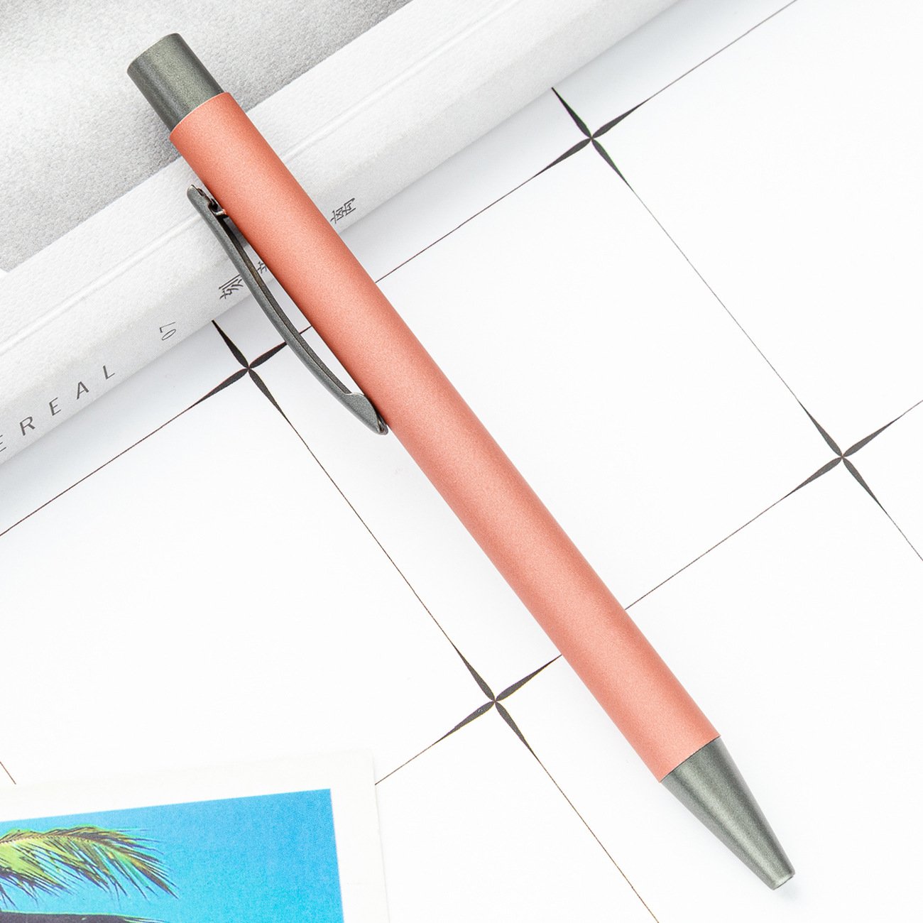 Low MOQ Matte Soft Rubber Coated Ballpoint Gun-Black Metal Custom Laser Engraved Logo Novelty Business Advertising Business