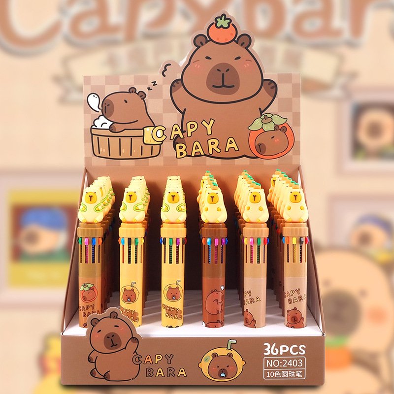 Cartoon Stitch Ten Color Pen Student Graffiti Multi Color Handwritten Pen High Appearance Student Learning Stationery