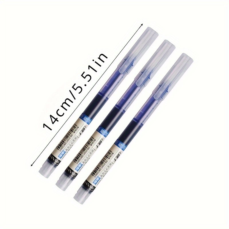 Longorgeous wholesale cheap Straight-liquid ballpoint pen plastic full needle tube large capacity student exam pen quick-drying