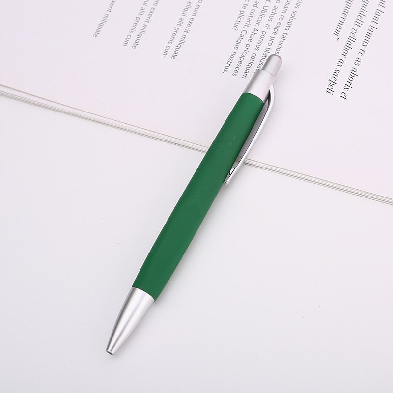 Hot Sale Multi Colors Advertising Pen Rubber Coated Click Ballpoint Pen Custom Logo Plastic Ball Pen for Hotel
