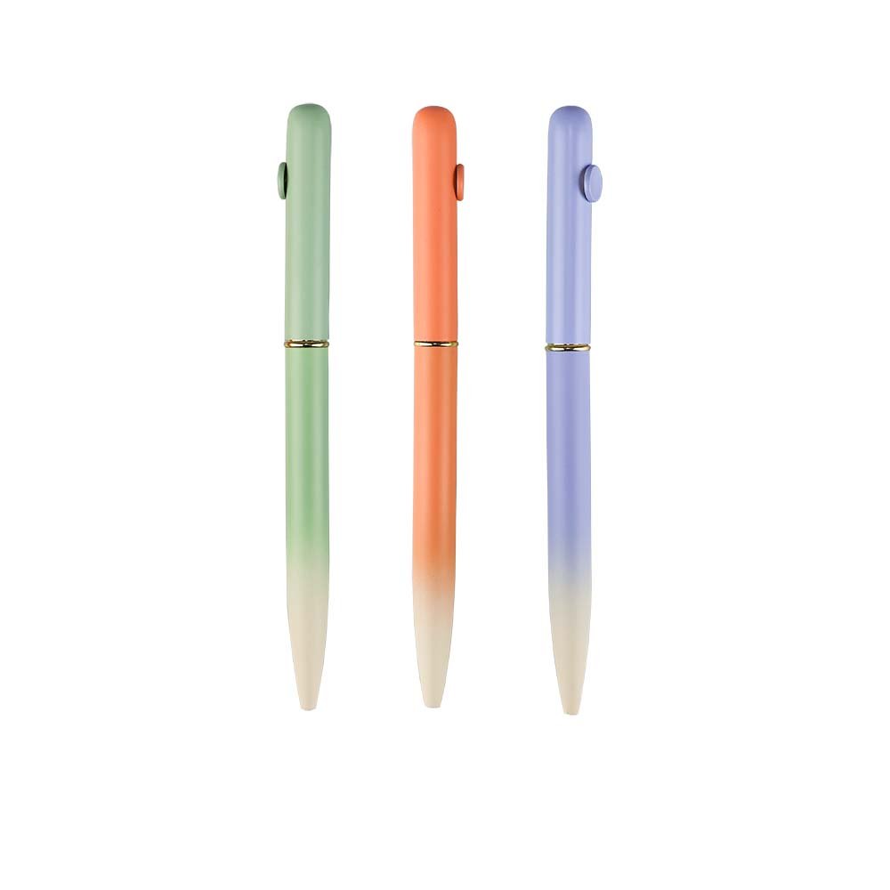GemFully office pen seller new product ideas 2024 orange customised pens with quotes