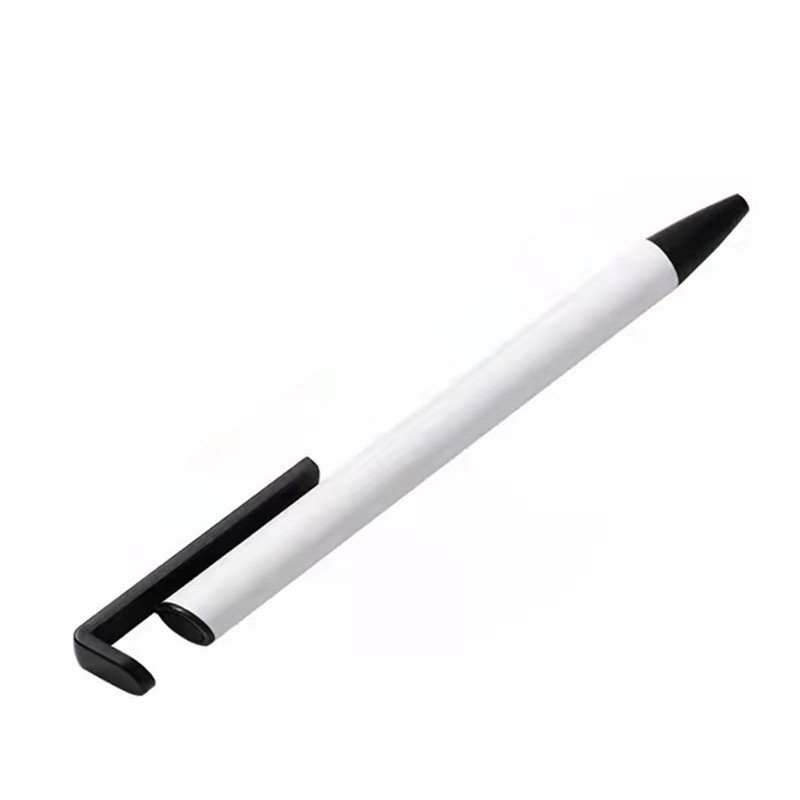 DIY white metal sublimation blank ballpoint pen with shrink wrap