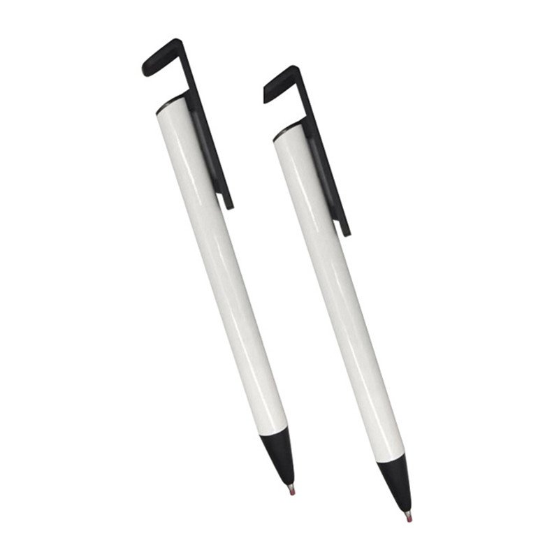 DIY white metal sublimation blank ballpoint pen with shrink wrap