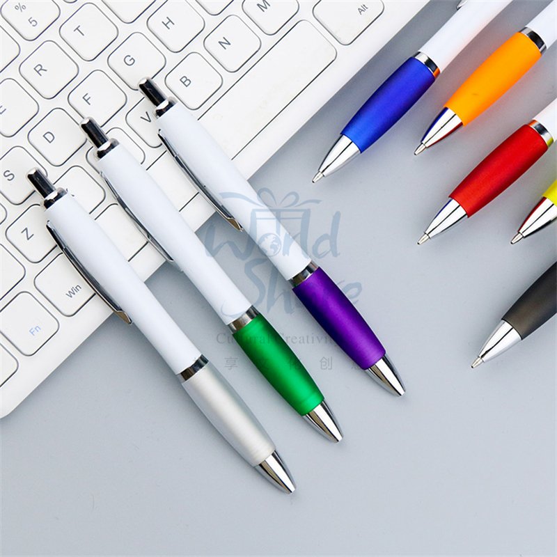 High quality gel pen plastic ballpoint pen customized logo available advertising Ballpoint pen World Share