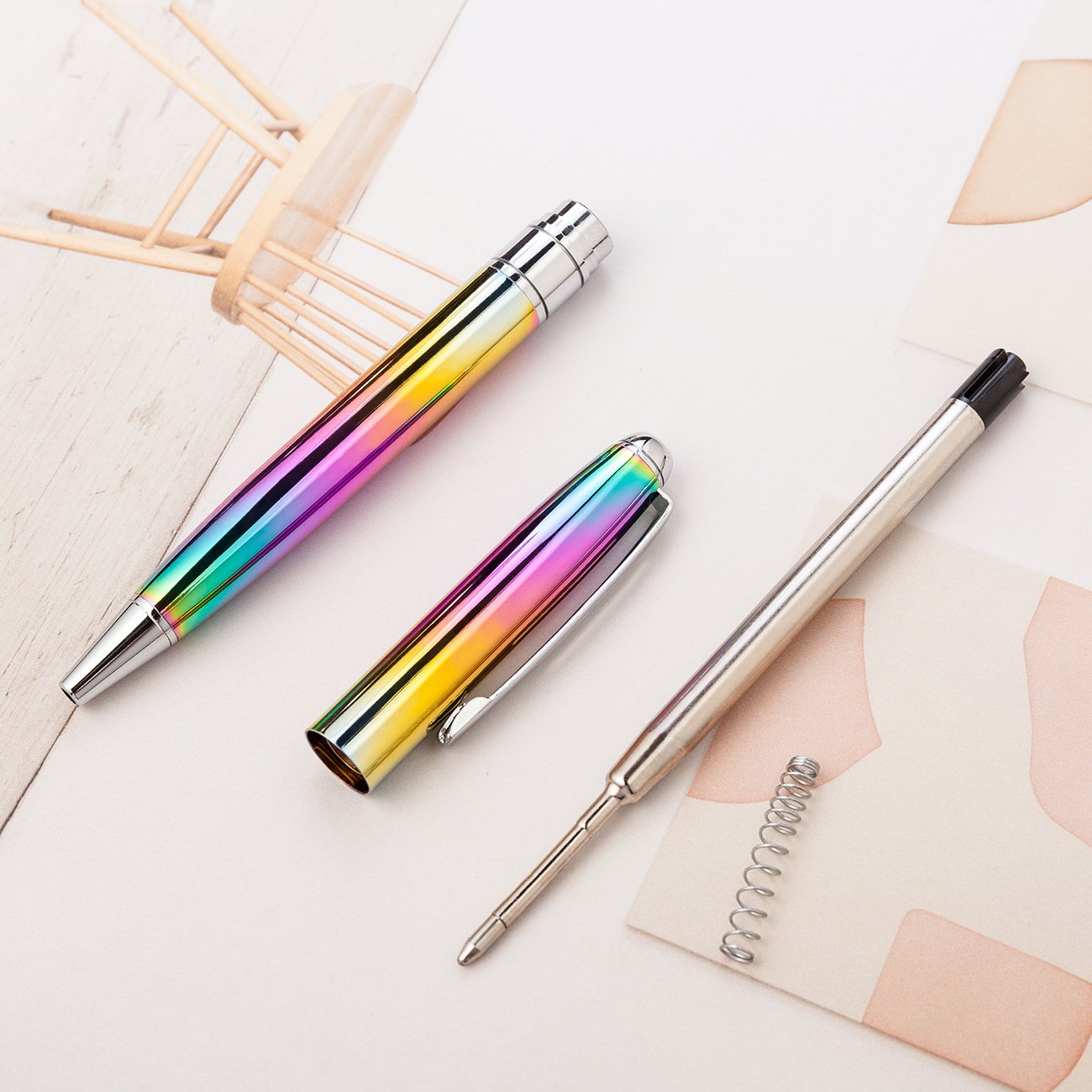 Manufacturer's Spot Wholesale Metal Ballpoint Pen 1.0mm Writing Width for Office Stationery Advertising & Gifts