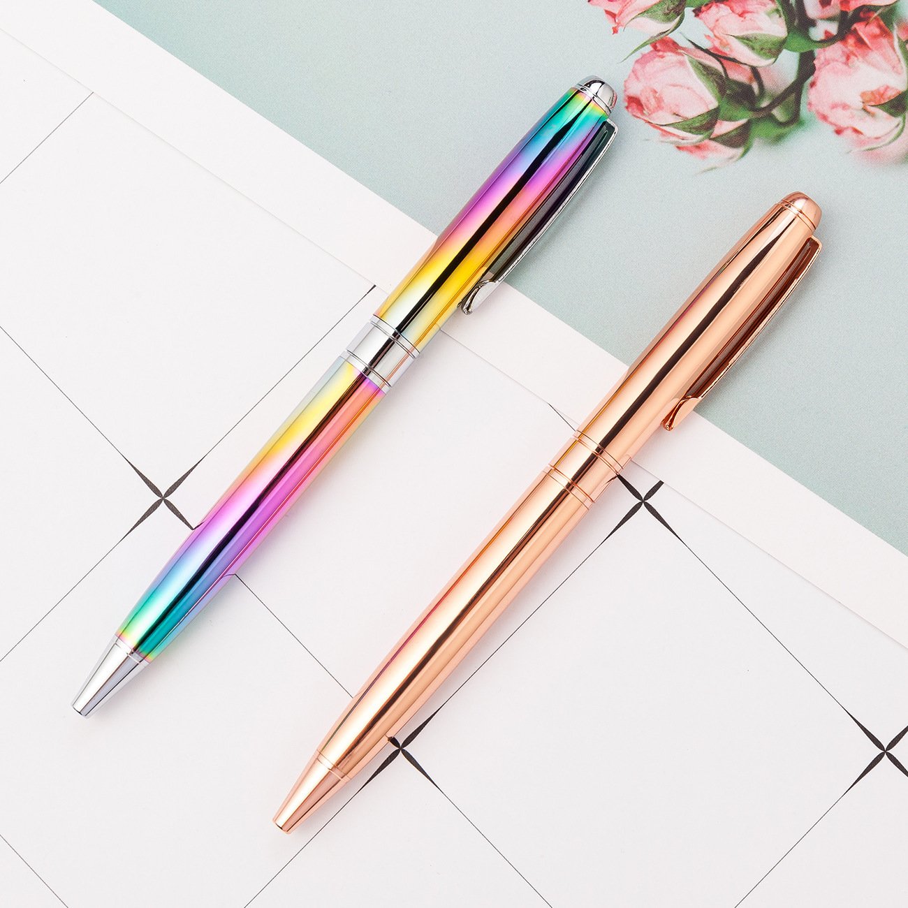 Manufacturer's Spot Wholesale Metal Ballpoint Pen 1.0mm Writing Width for Office Stationery Advertising & Gifts