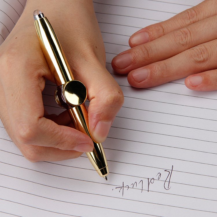 New Design Fidget Spinner Ballpoint Pen Gift Promotional Ballpoint Pen With LED Light
