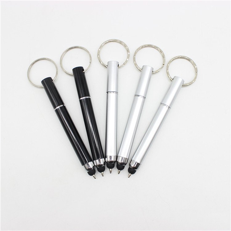 Keychain Touch Screen portable Ballpoint Pen Custom Logo printing Promotion Gift Pen