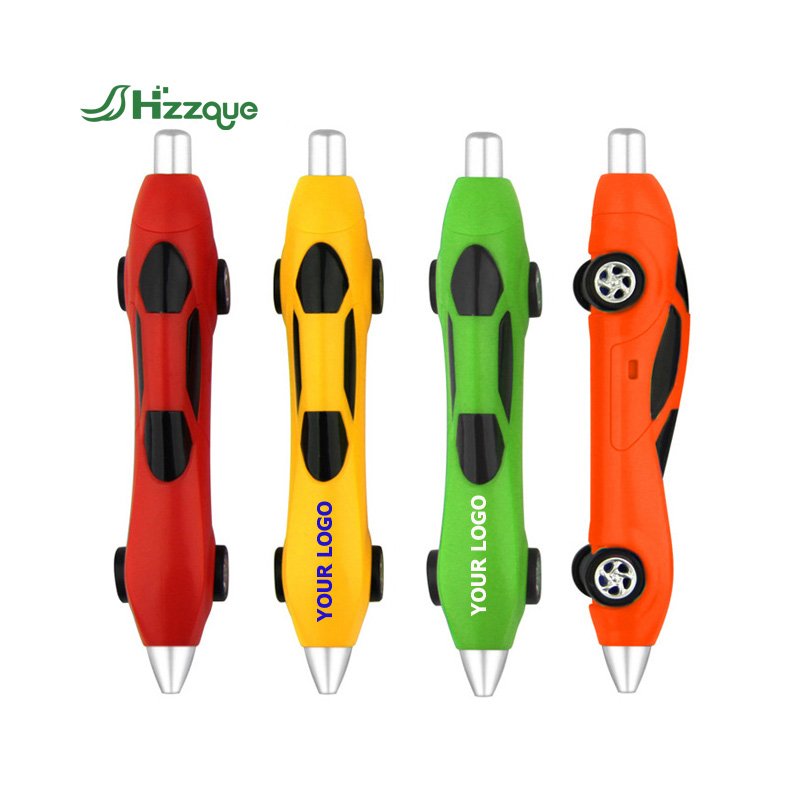Cute Creative car Pen Plastic ballpoint Pens Promotional 1.00mm ball Pens set With Custom Logo