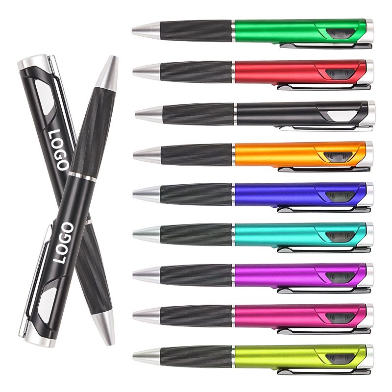 Customized Wholesale Smooth Writing Light Up Logo Pen Custom Led Logo Ballpoint Pen With Led Light Up Laser Logo
