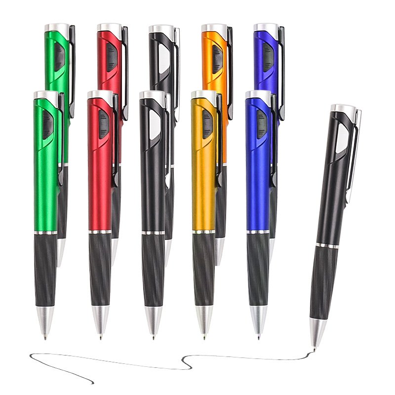 Customized Wholesale Smooth Writing Light Up Logo Pen Custom Led Logo Ballpoint Pen With Led Light Up Laser Logo