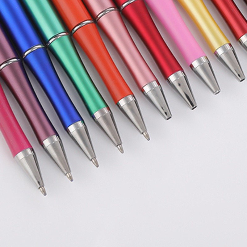 New Design DIY Plastic Ballpoint Pen Gift For Kids UV Color Personalized Ball Beaded Pens Signature Pen 1010
