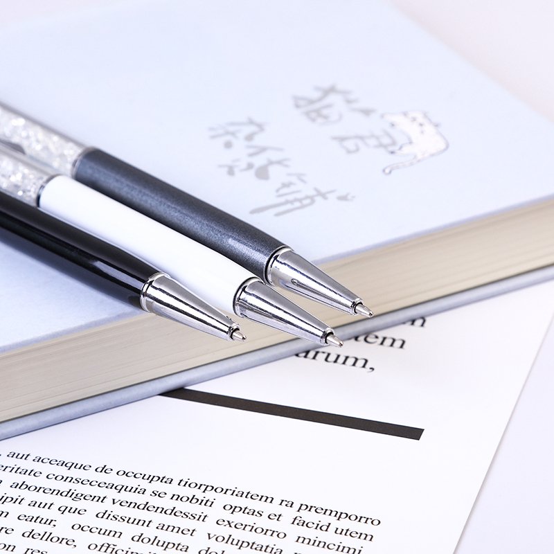 Promotional Cheap Custom Logo Multi Color Crystal Metal Ballpoint Pen Touch Pen Wedding Gift Stylus Pen With Crystal