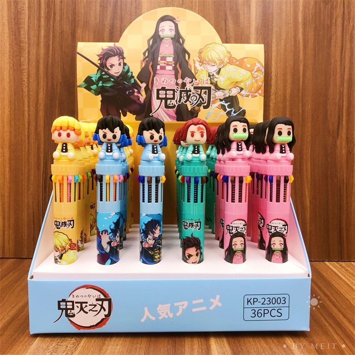 Top-Selling 0.5mm custom logo pens plastic promotional cheapest plastic Multi-Colored ink ballpoint pen big for Students