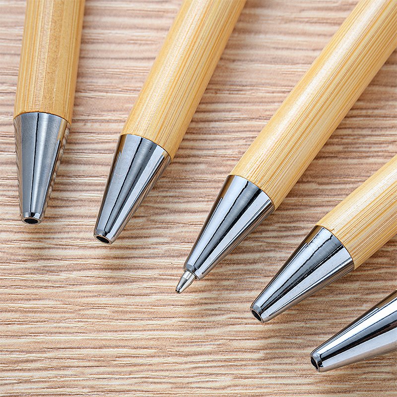 Wholesale Wood Bamboo Pen Promotional Gifts Customized Logo Bamboo Ball Pen With Stylus For Hotel Students Advertising