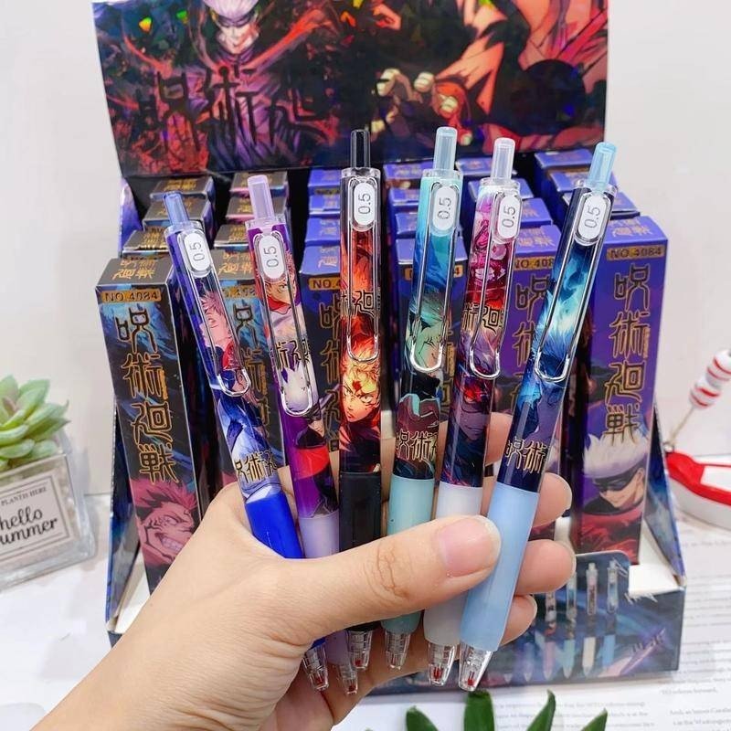 Anime Gel Pen Signature Pen 0.5mm Black Ballpoint Pen Stationery Supplies