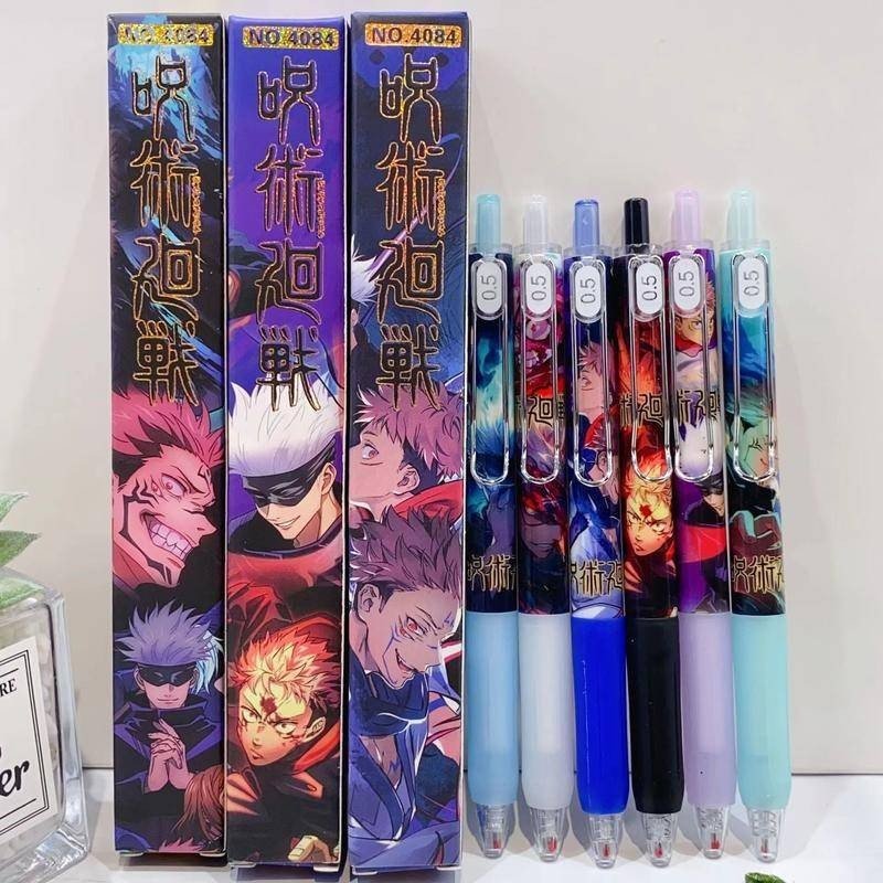 Anime Gel Pen Signature Pen 0.5mm Black Ballpoint Pen Stationery Supplies