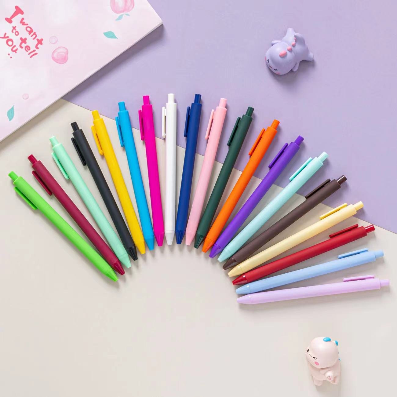 Hot sale korean Style Cheap Macaron color simple gift plastic ball pen pink hotel ballpoint pen
